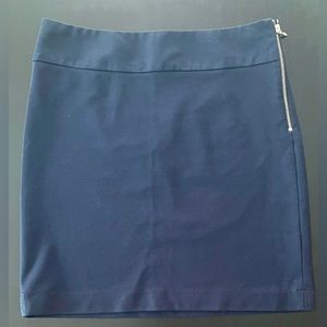 J. Crew Navy Skirt w Side Zipper